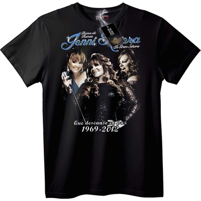NOONEBRAND Тениска Jenni Rivera Спомен 1969-2012 - XL, Black