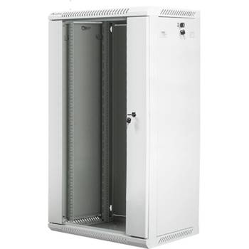 Lanberg Комуникационен шкаф Lanberg WF01-6422-10S, 19", 22U, 600 x 450 x 1085, сив (WF01-6422-10S)