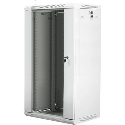 Lanberg Комуникационен шкаф Lanberg WF01-6422-10S, 19", 22U, 600 x 450 x 1085, сив (WF01-6422-10S)
