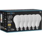 Mexen Nova 6x LED крушка E27, A95, 25W, Топла - 3000K, 2625 lm - L100-E27-2530-01x06 (L100-E27-2530-01x06)