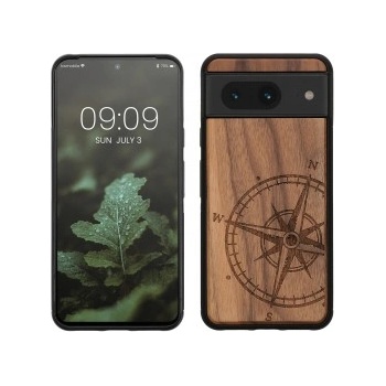 Image 1 of kwmobile Дървен калъф за Google Pixel 8 - кафяв