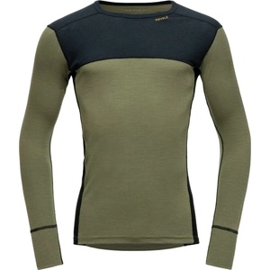Devold Мъжко мериносово термобельо Devold Lauparen Merino 190 Shirt Merino base layer - Ink / Lichen / Black - размер XXL (015-1451-0515)