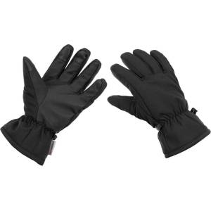MFH Софтшел ръкавици с изолация 3M Thinsulate, черни (15470A)