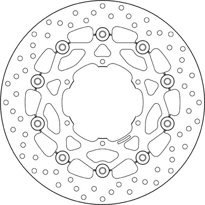 Přední brzdový kotouč Brembo BMW 650 F 650 ST 1997 - 2001