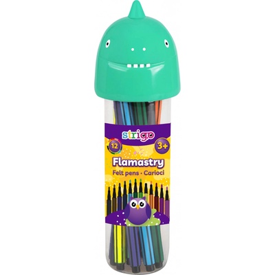 Dino 382976 Strigo barevné fixy 12 barev