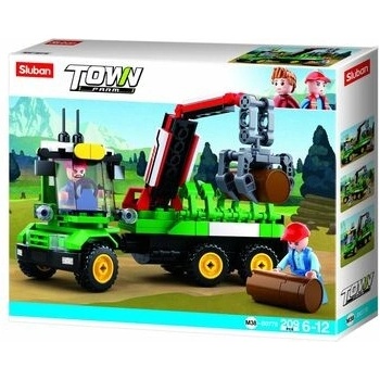 Sluban B0778 Traktor s prívesom na polená