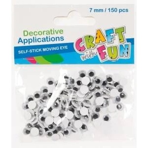 Craft with fun Decorative Eyes Decoration 7mm 150el
