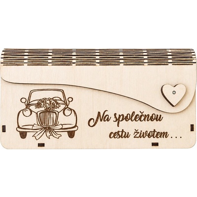 Dárková krabička na peníze "Na společnou cestu životem"