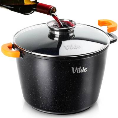 Terruna Granitový hrniec so sklenenou pokrievkou AROMA 28 cm, 9,7 l