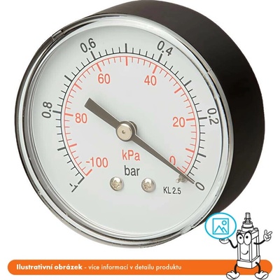 Pneumatics & Hydraulics Manometer zadný 0/40 bar - 50 mm - 1/4"