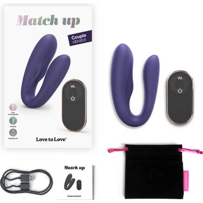 Love to Love Match Up Couple Vibrator with Remote Control