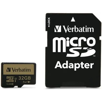 Verbatim Pro microSDHC 32GB C10/UHS-I/U3 47041/MVMS32GP