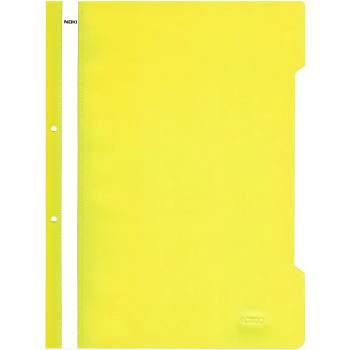 NOKI Папка PVC Noki с перфорация, жълта Lux