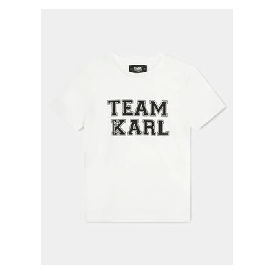 Karl Lagerfeld Kids Тишърт Z30049 S Бял Regular Fit (Z30049 S)