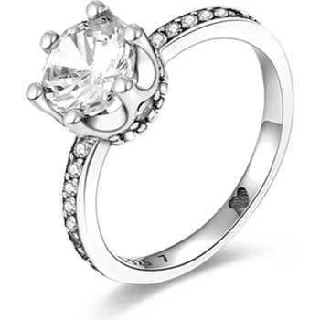 DELIS Сребърен пръстен, jw624, елегантен дизайн с цирконий, с родиево покритие (jw624)