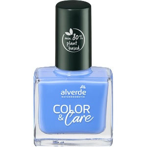 alverde NATURKOSMETIK Лак за нокти Color & Care, Nr. 120 Denim Blue, 10 ml (10468567)