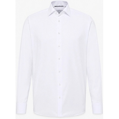 Eterna Non-iron pánska košeľa nepriehľadná predĺžená Modern fit biela