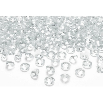 Dekorační akrylové diamanty 100 ks čiré