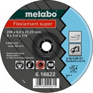 Metabo Flexiamant SUPER шлифовъчен диск 100x6.0x16.0 INOX, SF 27 - 616735000 616735000 (616735000)