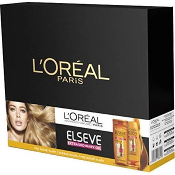 L'Oréal Paris Elseve Extraordinary Oil vyživující šampon na vlasy 250 ml + vyživující balzám na vlasy 200 ml dárková sada