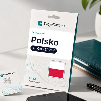 eSIM Polsko 10 GB / 29 dní - Polsko 22612C