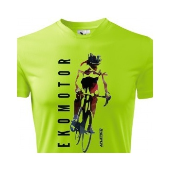 Funkční cyklo tričko Ekomotor, Neonově zelená