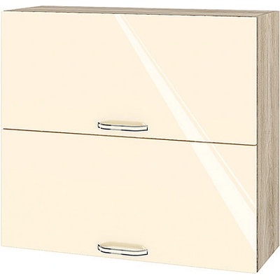 ИРИМ Горен кухненски шкаф Сити АРФ-Бежово гланц-05-12 80 см