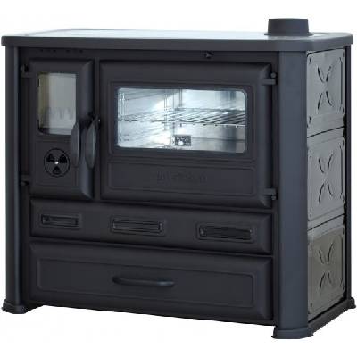 TIM SISTEM ALMA MONS sporák na tuhá paliva - černý/pravý