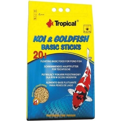 Tropical Pond Koi-goldfish Basic Sticks 20 l, 1,6 kg