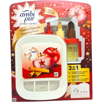 Ambi Pur комплект електрически ароматизатор, 3 volution, Ябълка и канела