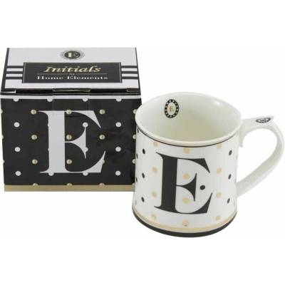 HOME ELEMENTS Hrnček Initials písmeno E 370 ml