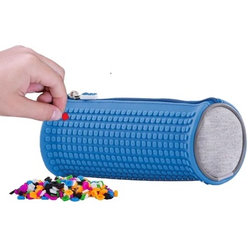 Image 1 of PIXIE CREW Цилиндричен ученически несесер Pixie Crew - Синьо-сив (PXA-05-W10)