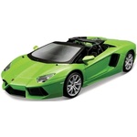 Maisto - Aventador Roadster, метално зелено, assembly line, 1: 24 (39124)