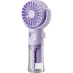  Ръчен Вентилатор с Мъгла - 4 Скорости, До 9ч Батерия, Atron F4 (F4-white)
