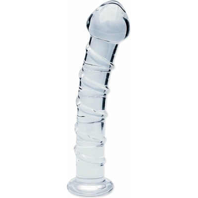 Clarity Seraphic Sprial dildo z borosilikátového skla 16 x 3,9 cm