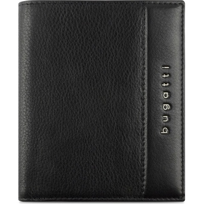 Bugatti pánská kožená RFID Nome Vertical Wallet With Flap & Zip 49160801 černá