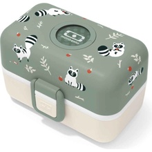 Monbento box na svačinu MB Tresor green Raccoon