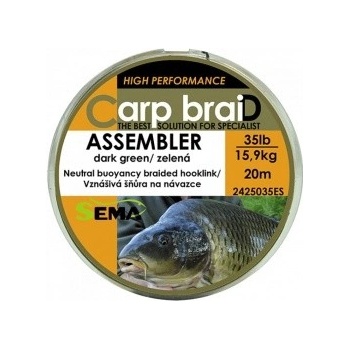 Sema šnúra Assembler green 20m 25lb