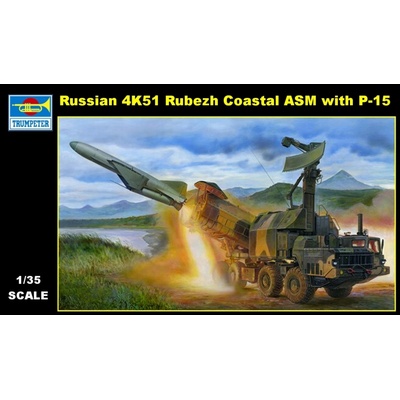 Trumpeter Russian 4K51 Rubezh Coastal ASM with P-15 1:35