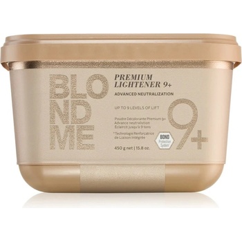 Schwarzkopf Blondme Color prémiový zosvetľujúci 9+ púder so zníženou prašnosťou pre profesionálne použitie Bond Enforcing (Premium Lightener 9+ Dust Free Powder) 450 g