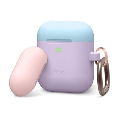 Elago Airpods Silicone Duo Hang Case EAPDH-LV-PBLPK