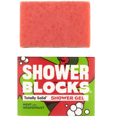 Shower Blocks Solid Shower Gel - Mint & Grapefruit Цвят: червен