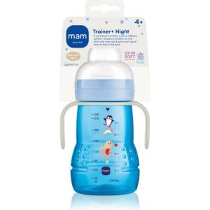 MAM Trainer Night шише Blue 4m+ 220ml