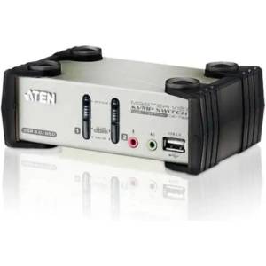 ATEN KVMP превключвател, ATEN CS1732B, 2-портов, PS/2-USB, VGA, Audio, OSD (CS1732B-A7-G)
