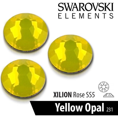 Swarovski SS5 yellow opal 50 ks