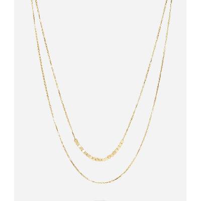 ZAG Bijoux Dvojitý oceľový náhrdelník s kockami SNX25724-01UNI