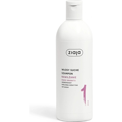 Ziaja Ovocie granátového jablka hydratačný šampón pre suché a matné vlasy 400 ml