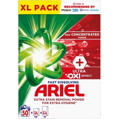 Ariel Fast Dissolving Ultra Oxi prací prášek 2,75 kg 50 PD