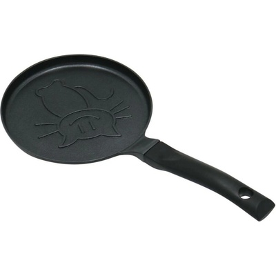 Klausberg KB 7973 Panvica na palacinky, 18 cm, reliéfne dno s mačiatkom, nepriľnavý povrch, bez , indukcia, čierna