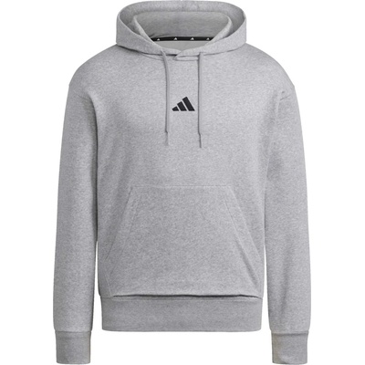 adidas M FEEL COZY HOODED Šedá,Bílá